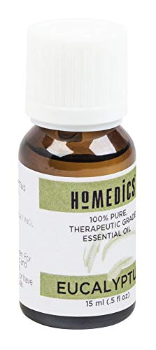 HoMedics Eucalyptus Aromatherapy Therapeutic Grade Essential Oil for a Diffuser