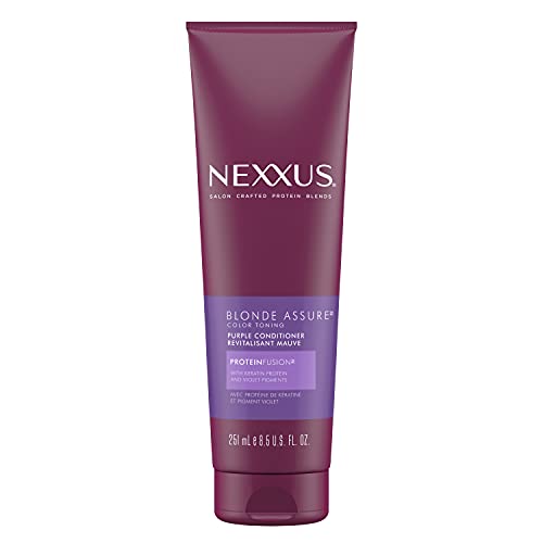 Nexxus Blonde Assure Purple Conditioner hair care for silver and blonde hair Colour Toning NO brassy Yellow tones 251 ml