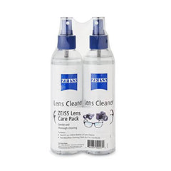 ZEISS Lens Cleaning Solution Kit (8 fl. oz. 2 pk.) 2 Bottles of Lens Cleaner, 2 Microfiber Cleaning Cloths