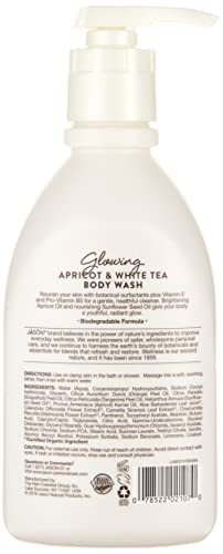 Jason Glowing Apricot Pure Natural Body Wash 30 Fluid Ounces(Packaging May Vary), 887.2 ml (Pack of 1)