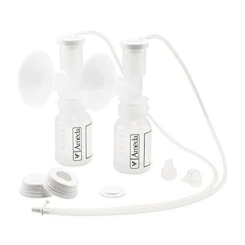 Ameda Dual Hygienikit Collection Kit for Breast Pumps | Breast Milk Collector - Helps Protect Breast Milk from Contaminants for Better Milk Storage