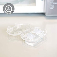 Medela Baby Pacifier | 6-18 Months | Includes Sterilizing Case | 2-Count | Soft Silicone | BPA-Free | Supports Natural Suckling | Blue