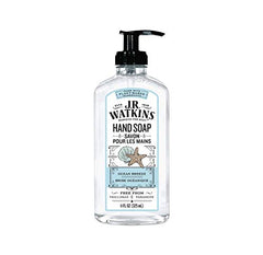 J.R. Watkins Ocean Breeze Gel Hand Soap, Scented Liquid Hand Wash for Bathroom or Kitchen, USA Made and Cruelty Free, 325 Milliliters