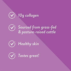 Clean Collagen, Unflavored Hydrolyzed Bovine Collagen Powder, Grass Fed