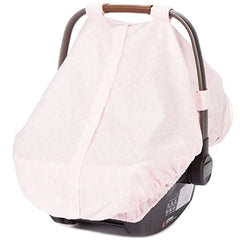 Diono Infant Car Seat Cover, Universal Weather Protection Canopy for Baby, Adjustable and Breathable with Insect Net, Pink