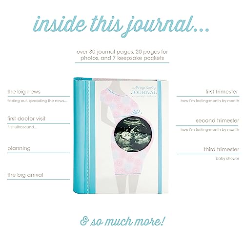 Pearhead Pregnancy Journal, Blue/Pink