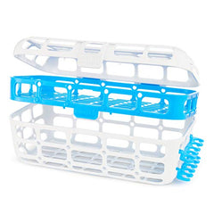 Munchkin® Baby Bottle & Small Parts Cleaning Set, Includes High Capacity Dishwasher Basket & Bristle Bottle Brush, Blue