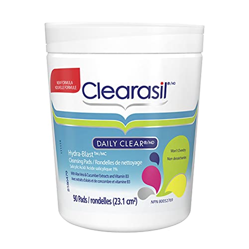 Clearasil Daily Clear Daily Pore Cleansing Pads, Acne Treatment, 90 Count