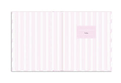 Lil' Peach Chevron Baby Memory Book, Pink