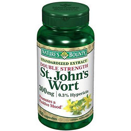 Nature's Bounty St. John's Wort 300mg Pills, Supplement, Helps to Treat Symptoms of Sleep Disorders, 100 Capsules