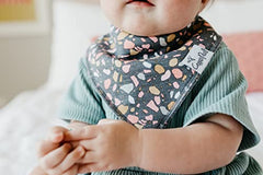 Baby Bandana Drool Bibs for Drooling and Teething 4 Pack Gift Set ''Zella'' by Copper Pearl', 12 x 10 x 0.2 inch