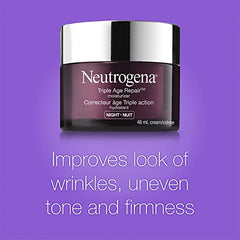 Neutrogena Anti Aging Face Cream SPF 25, Triple Age Repair for Wrinkles, Tone, and Firmness, 48 mL