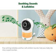 LeapFrog 1080p WiFi Remote Access 360 Degree Pan & Tilt Camera, Video Baby Monitor Night Light, Color Night Vision, LF1911