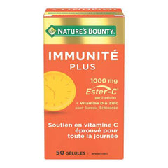 Immunity Plus, 1000 mg Ester-C + Vitamin D and Zinc, with Elderberry and Echinacea