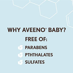 Aveeno Baby Daily Wash and Shampoo Baby’s Hair and Sensitive Skin Cleanser with Natural Oat - Paraben Free and Phthalate Free, Sulfates-free and Dye-free - 975 Milliliters