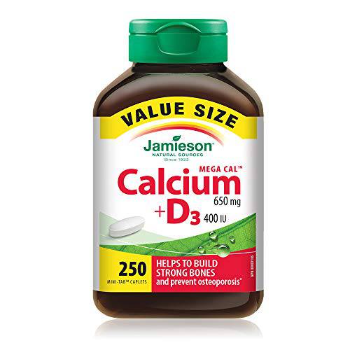 Jamieson Mega Cal Calcium 650 mg plus Vitamin D3 400 IU - Value Size