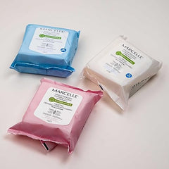 Marcelle Biodegradable and Recyclable Cleansing Cloths, All Skin Types, Fragrance-Free, Hypoallergenic, 25 Wipes