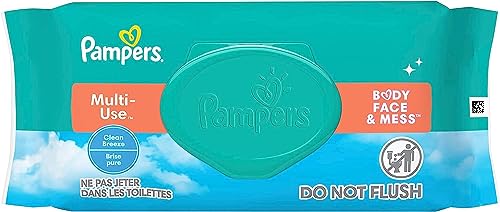 Pampers Baby Wipes Multi-Use Clean Breeze 1X Pop-Top Pack 56 Count