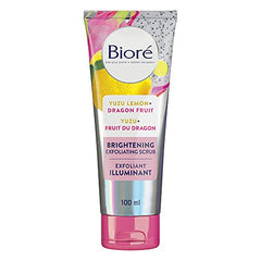 Bioré® Brightening Exfoliator With Yuzu Lemon + Dragon Fruit, Facial Scrub (100 mL)