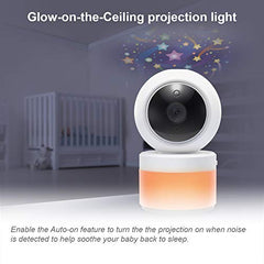 VTech LM918-2W Video Baby Monitor with 5" Screen, Pan Tilt Zoom, Sound Activated Night Light & Glow-On-The-Ceiling Projection, Night Vision, 2 Cameras, Multiple Viewing Options, White