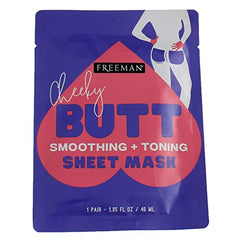 Freeman Cheeky Butt Body Sheet Mask, Smoothing and Toning Sheet Mask, 1 Count, 1 Pair, 1.35 fl oz/40 mL