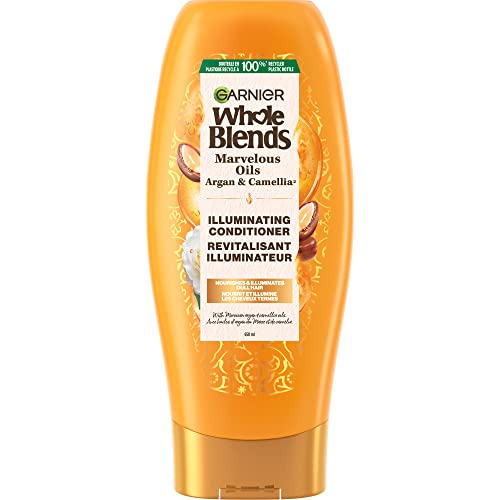 Garnier Whole Blends Illuminating Conditioner Moroccan Argan and Camellia Oils Extracts, 22 fl. oz.