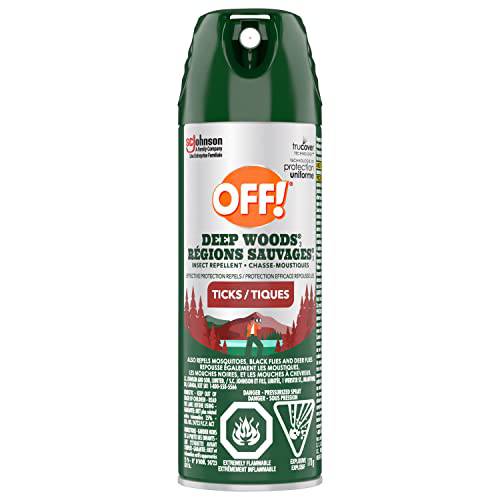 OFF! Deep Woods Tick and Mosquito Repellent, Bug Spray for Camping, Bug Repellent Safe for Clothing, 170 g (Packaging May Vary)