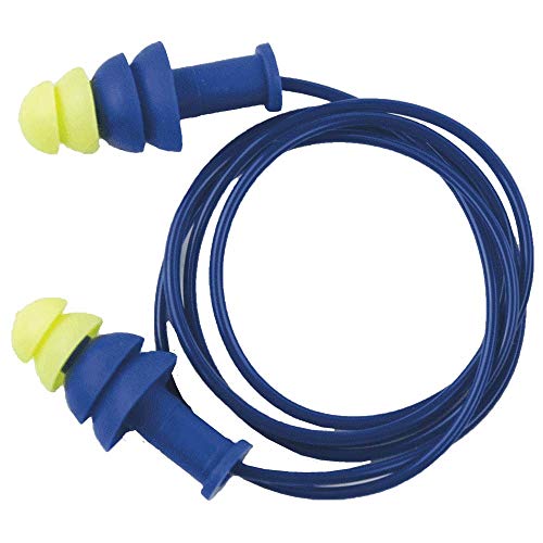 Sellstrom S23422 Reusble Plug-Corded Pair, Standard, Blue/Hi/Viz Green