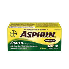 ASPIRIN Original Strength Arthritis Pain Relief Caplet, 325 mg