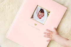 Little Blossoms by Pearhead Little Blossoms Sweet Welcome Keepsake Baby Memory Book, Pink