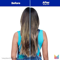 Matrix Brass Off Color Depositing Blue, Blue Shampoo For Color-Treated Hair, Refreshes Hair & Neutralizes Brassy Tones in Lightened Brunettes, 300ml (Packaging may vary)