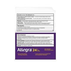 Allegra 24 Hour Allergy Medication, 120 mg, 48 Count Tablets, Non-Drowsy, Fast & Effective Multi-Symptom Relief, Relieves Runny Nose, Sneezing, Watery Eyes, Itchy Throat