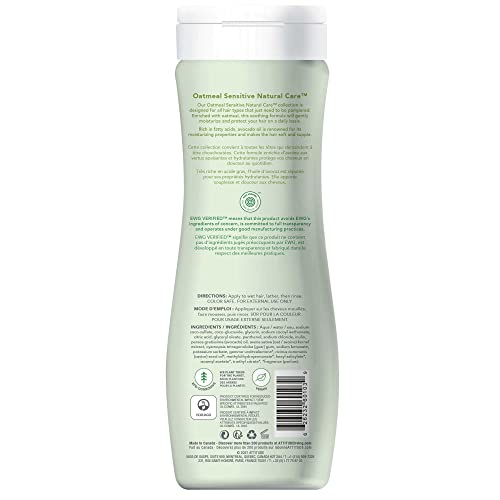 ATTITUDE Nourishing Shampoo for Sensitive Skin Enriched with Oat and Avocado Oil, EWG Verified, Hypoallergenic, Vegan and Cruelty-free, 473 ml