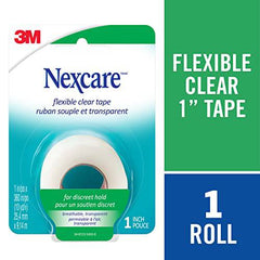 Nexcare™ Flexible Clear Tape 771-CA, 1 in x 360 in (25.4 mm x 9.1 m), 1/Pack