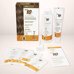 One n Only Argan Oil Fast 10 Permanent Hair Color Kit - 6N Natural Dark Blonde Hair Color Unisex 1 Pc