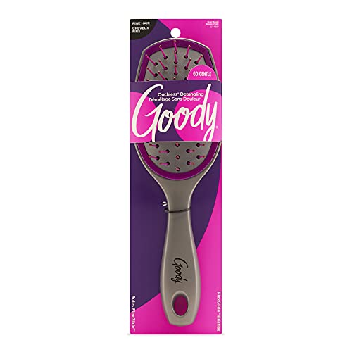 Goody Ouchless Cushion Hair Brush, Purple/Grey