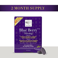 New Nordic Blue Berry Strong | Lutein Blueberry Bilberry Supplement (120 Count (Pack of 1))