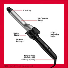 Revlon Long Lasting Medium Curls Curling Iron, 1"