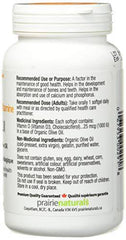 Prairie Naturals Vitamin d3 cholecalciferol 1,000iu softgel, 500 Count