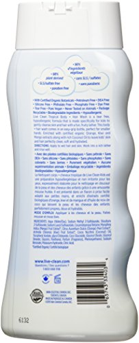 Live Clean Kids Body & Hair Wash, Tropical, 350 mL