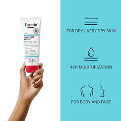 EUCERIN Complete Repair Moisturizing Cream for Dry to Very Dry Skin | Face & Body Cream, 226g | 5% Urea Cream | Ceramide Cream | Dry Skin Cream | Fragrance-free Cream | Non-Greasy Cream | Recommended by Dermatologists