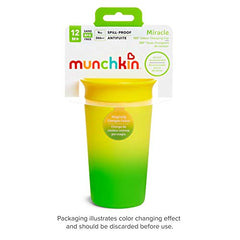 Munchkin Miracle 360 Color Changing Sippy Cup, 9 Oz, Yellow