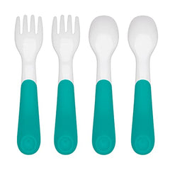 OXO Tot Fork and Spoon Training Set, Teal