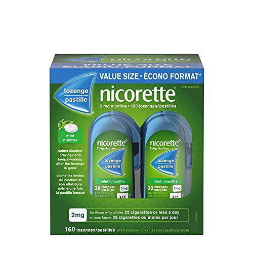 Nicorette Lozenge Mint 160 Nicorette Nicotine Lozenges, Quit Smoking Aid, Mint, 2mg 160 count