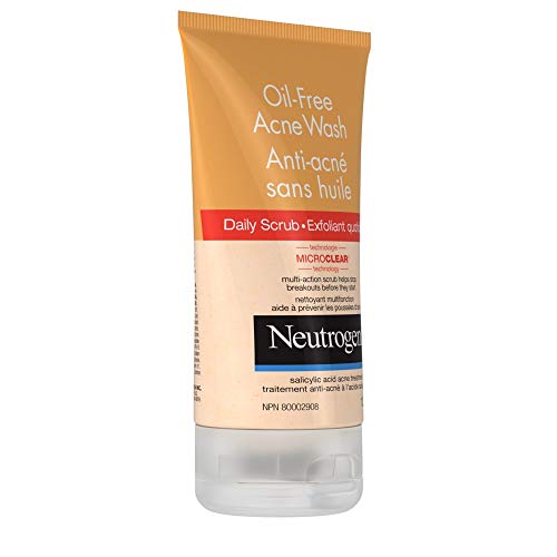 Neutrogena Acne Exfoliating Face Scrub, Salicylic Acid Acne Treatment and Exfoliator, 125 mL