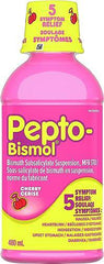 Pepto Bismol Liquid, Upset Stomach Relief, Diarrhea Relief, Heartburn, Nausea, Indigestion, Upset Stomach, Cherry Flavour, 12oz /480mL