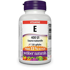 Webber Naturals® Vitamin E, Natural Source, 400 IU - Zecoya