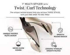 Remington Pro 1" Multi-Styler with Twist & Curl Technology, Color Care Protection, Champagne, S16A10