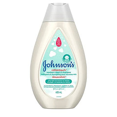 Johnson's Baby newborn bath wash and shampoo, cotton touch body wash, 400ml