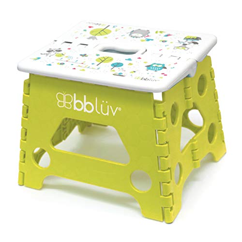 bblüv - Stëp - Foldable Step Stool - Safe, Compact and Easy to Clean (Lime)